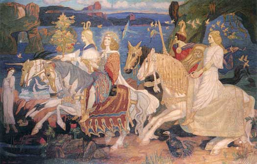 The Riders of the Sidhe John Duncan (16x25)