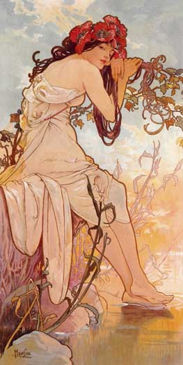 Summer, Mucha (30X60)