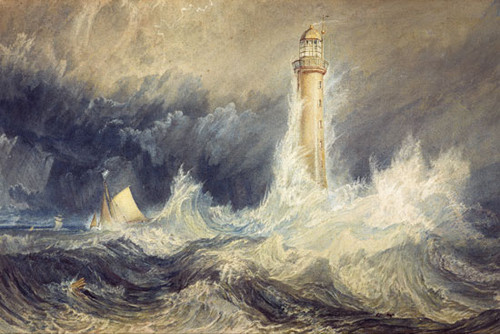 Bell Rock Lighthouse, Turner (18X27(