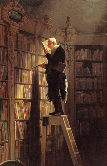 The Book Worm, Karl Spitzweg (20X31)