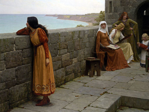 The Hostage, Edmund Blair Leighton (16.5X22)