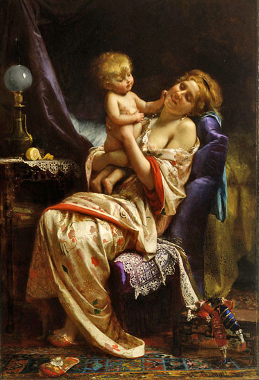 Maternity, Leon Jean Basile Perrault (15x22)