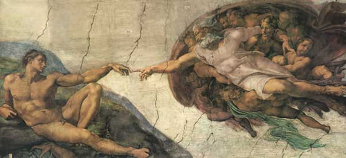 Creation of Man, Michaelangelo (30X66)