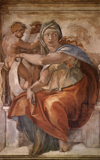 The Delphic Sibyl, Michaelangelo (18X28.75)