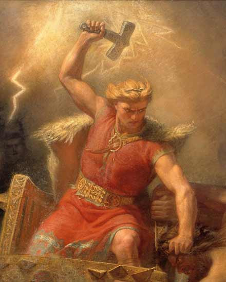 Thor (detail), Winge (12X15)