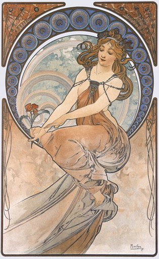 Painting, Alphonse Mucha (16X26)