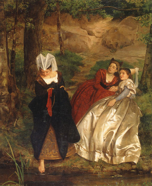 At the Stream, Calderon (18X22)