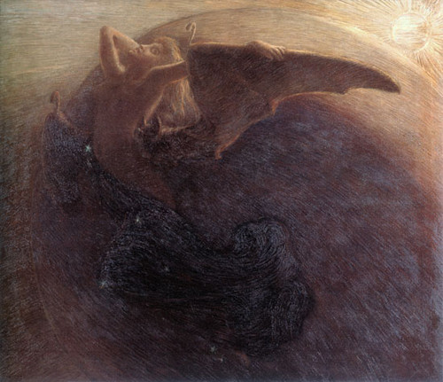 Day Awakens Night, Gaetano Previati (16X18.5)