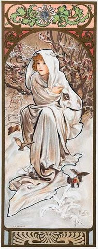 Winter, Mucha (13x33)
