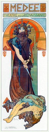 Medea, Alphonse Mucha (12.6X34)