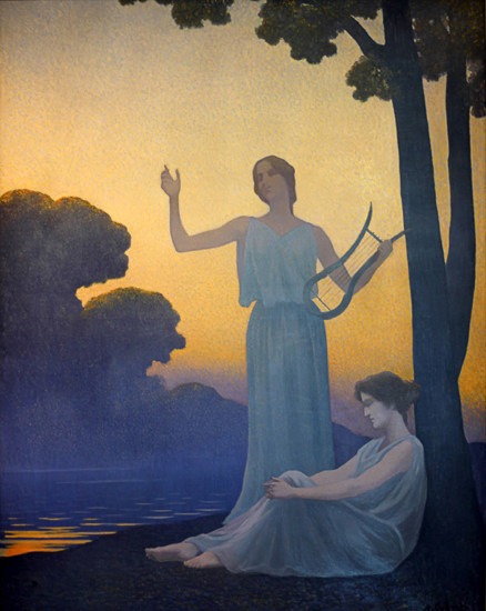 Evening Song, Alphonse Osbert (17.5X22)