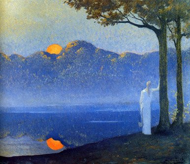 Muse at Sunrise, Alphonse Osbert (19X22)