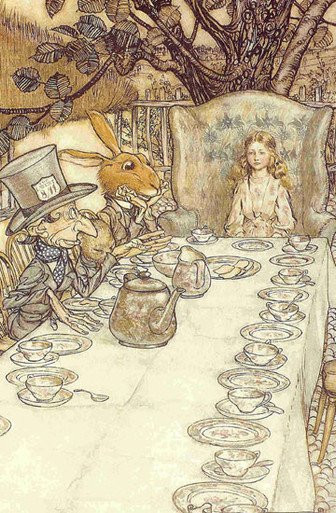 Mad Hatter, Arthur  Rackham (10X15.3)