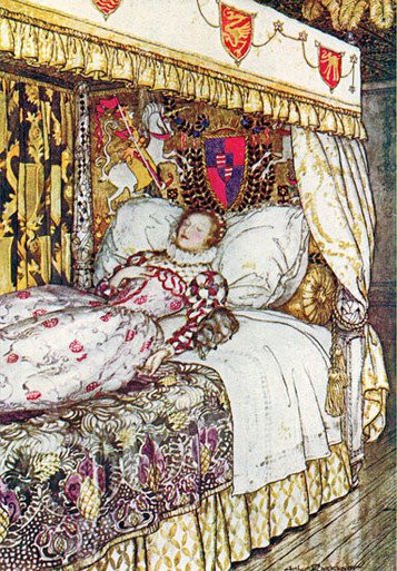 Sleeping Beauty, Arthur Rackham (12X17.25