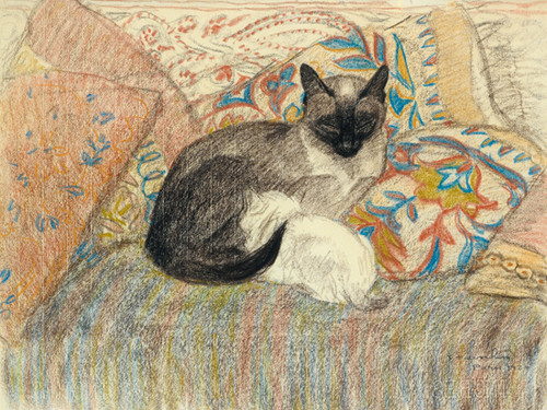Cat with Her Kitten, Theophile-Alexandre Steinlen (18X24)