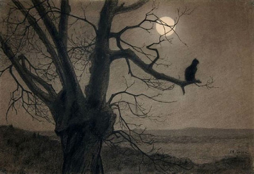 Chat au Clair de Lune Theophile-Alexandre Steinlen (10X14)