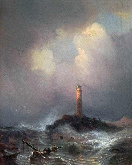 Lighthouse , Gudin (16X20)