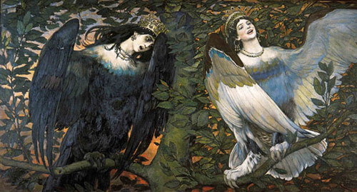 A Song of Joy and Sorrow, Victor Mikhailovich Vasnetsov (16X29.7)