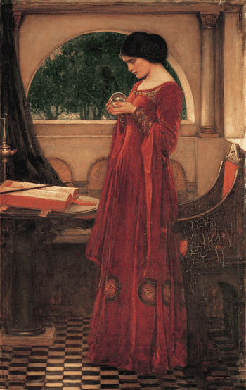 The Crystal Ball, Waterhouse  (20X32.5)