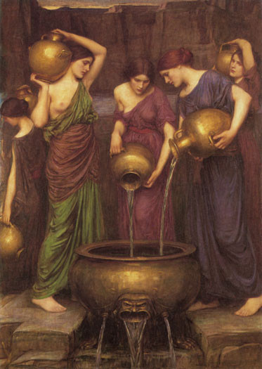 The Danaides, Waterhouse (16X22.5)