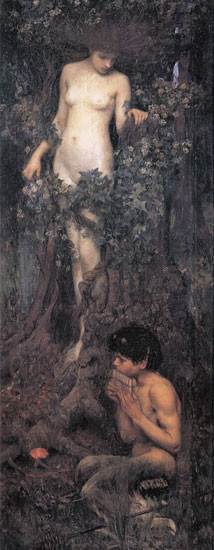A Hamadryad, Waterhouse (14X36)