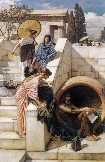 Diogenes, Waterhouse (16X24.75)