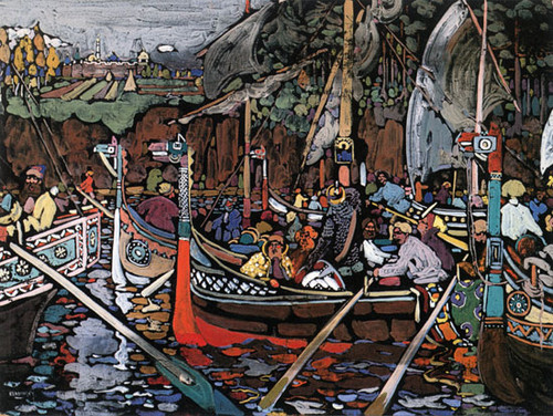 Volga Song,Wassily Kandinsky (16x21.25)