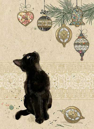 Kitten with Christmas Tree 11"x14"