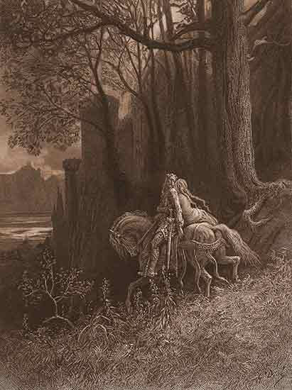  Geraint and Enid Gustave Doré (12" X 16")  