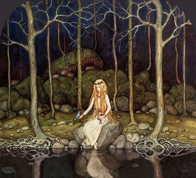 The Princess in the Forest, Bauer (10X11) Gallery wrapped