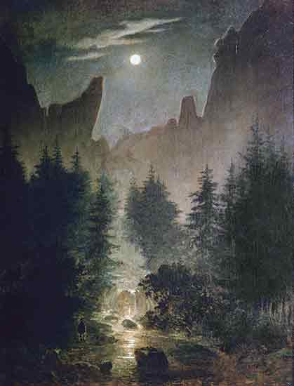 Uttewalder Grund,  Caspar David Friedrich (16X21)