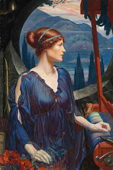 Penelope and her Loom, Sidney Meteyard (16x24)