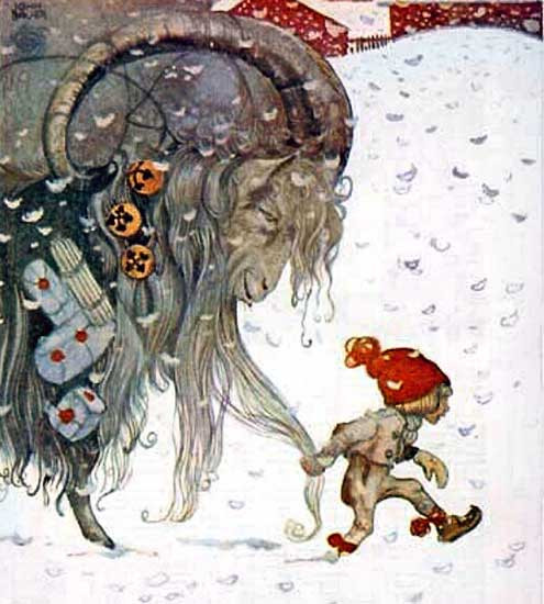 Yule Goat, Bauer, gallery wrapped (9X10)