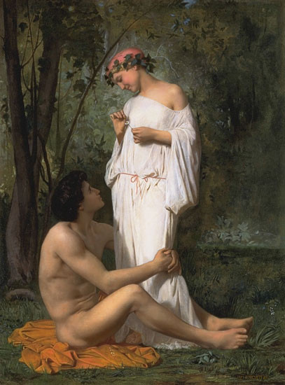 Idyll, Bouguereau (16X16)