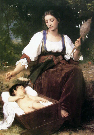 Lullaby, William-Adolphe Bouguereau (16X23)