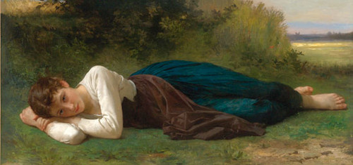 Repose, Bouguereau (16X34)