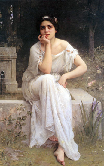Meditation, Charles-Amable Lenoir (16x25.5)