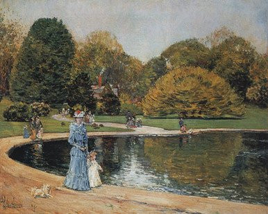Central Park, Hassam (18X22.5)