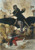 Fine Art Prints The Plague by Arnold Böcklin, dark fantasy artwork depicting a woman riding a demon-like creature over a fallen figure in a village street scene.