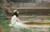 A Young Girl by a Pool, Herbert James Draper (16X25.5)