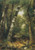 Fine Art Prints Asher Brown Durand's Woodland Glen, serene forest scene with tall trees, sunlight filtering through, 16.75x24 inches, showcasing natural beauty and tranquility.
