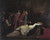 Fine Art Prints Romeo and Juliet painting by Leighton, 16x20 inches, depicts a somber scene of mourning figures gathered around a draped figure.