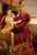 Fine Art Prints Romeo and Juliet, a painting by Ford Maddox Brown, depicting the iconic balcony scene with a couple embracing, 18x22 inches.