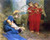 Angels Entertaining the Holy Child, Stokes (16X20)
