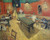 Fine Art Prints Vincent van Gogh's "Night Cafe at Arles" painting, 22x27.5 inches, depicting a dimly lit cafe interior with tables, chairs, and pool table.