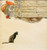 Fine Art Prints Julkort John Bauer illustration, 9x9.5 inches, featuring a bearded man in orange hat and red boots peeking from behind wooden structure at a black cat.