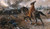 Fine Art Prints Edgar Bundy's "Death on a Horse on a Battlefield" depicts a horseman in orange amidst battle scene, dark horse, and fallen figures nearby.