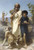 Fine Art Prints Homer and his Guide by Bouguereau, 16x23.5 inch print, featuring an oil painting of Homer with a young guide and dog outdoors.