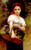 Fine Art Prints Young girl in white blouse and red headscarf holding a basket of grapes, Bouguereau's Grape Picker, 16x26 art piece.