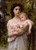 Fine Art Prints Woman in white dress holding naked baby, William-Adolphe Bouguereau's Little Brother, 16x22 art print, serene forest background, gentle maternal scene.
